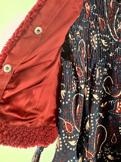 Long Sleeve Dress, Sherpa Vest, Sherpa Purse