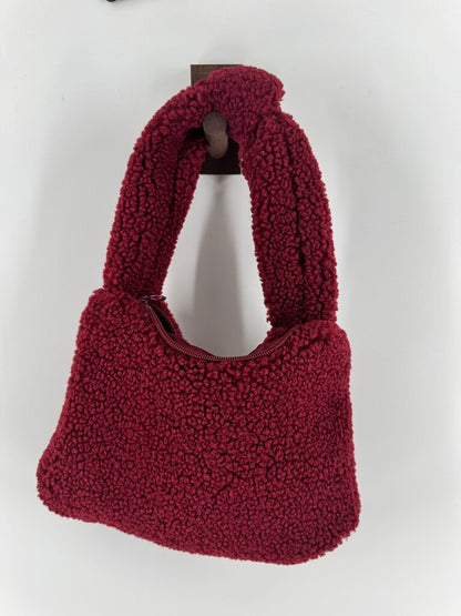 Long Sleeve Dress, Sherpa Vest, Sherpa Purse