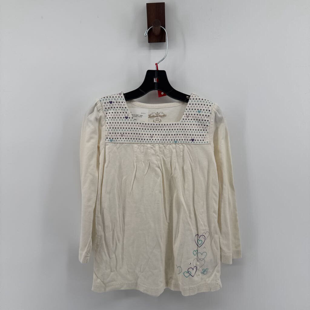 Long sleeve shirt with hearts