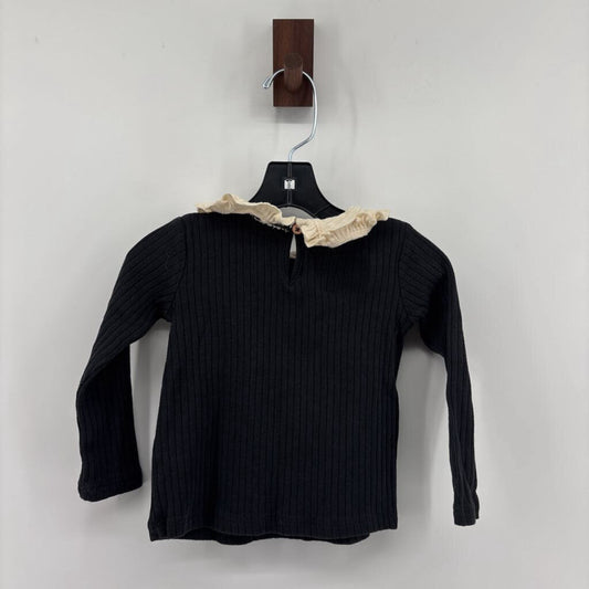 Ribbed with Cream Peter Pan Collar