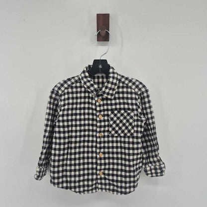 plaid button down