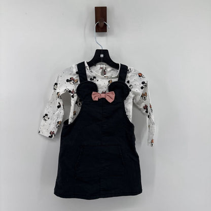 Minnie Mouse Overall Dress&Long Sleeve