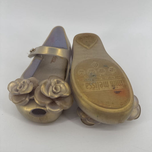 flowers on the toes, jelly shoes