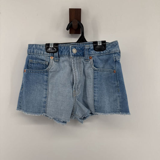 High rise denim shorts
