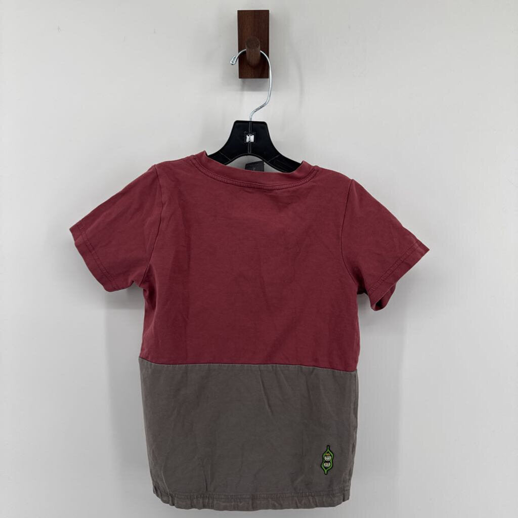 red top, brown bottom