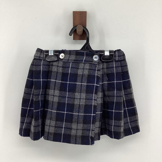 Plaid wrap skirt