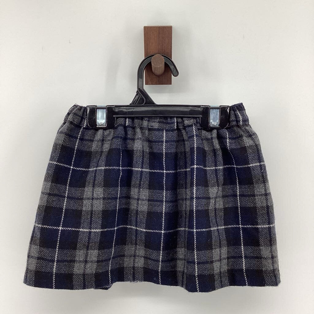 Plaid wrap skirt