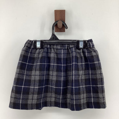 Plaid wrap skirt