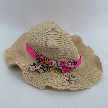 Pink and Orange Flowers With Sun Hat