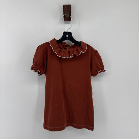 Short sleeve, frill neck