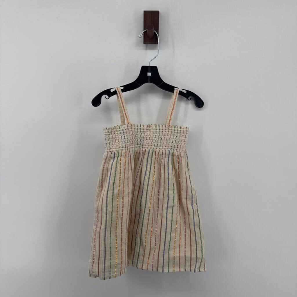 Scrunch Top. Shiny Vertical Stripes
