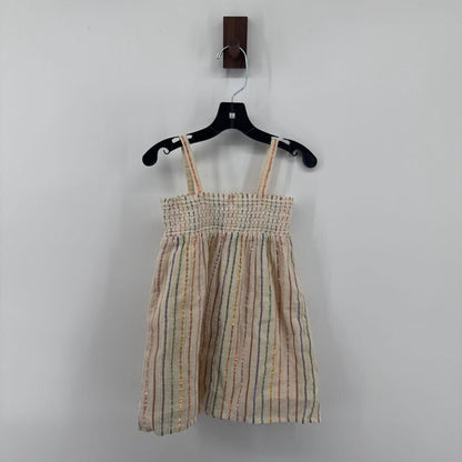 Scrunch Top. Shiny Vertical Stripes
