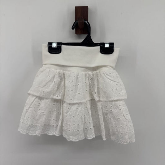 Tiered Skirt with Eyelet Detail