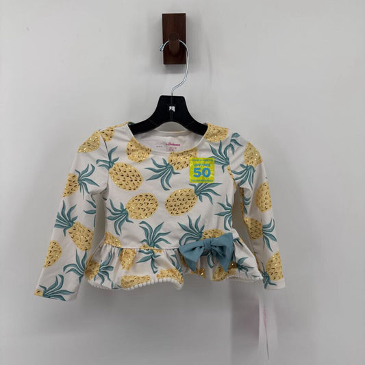 Tags on, pineapples