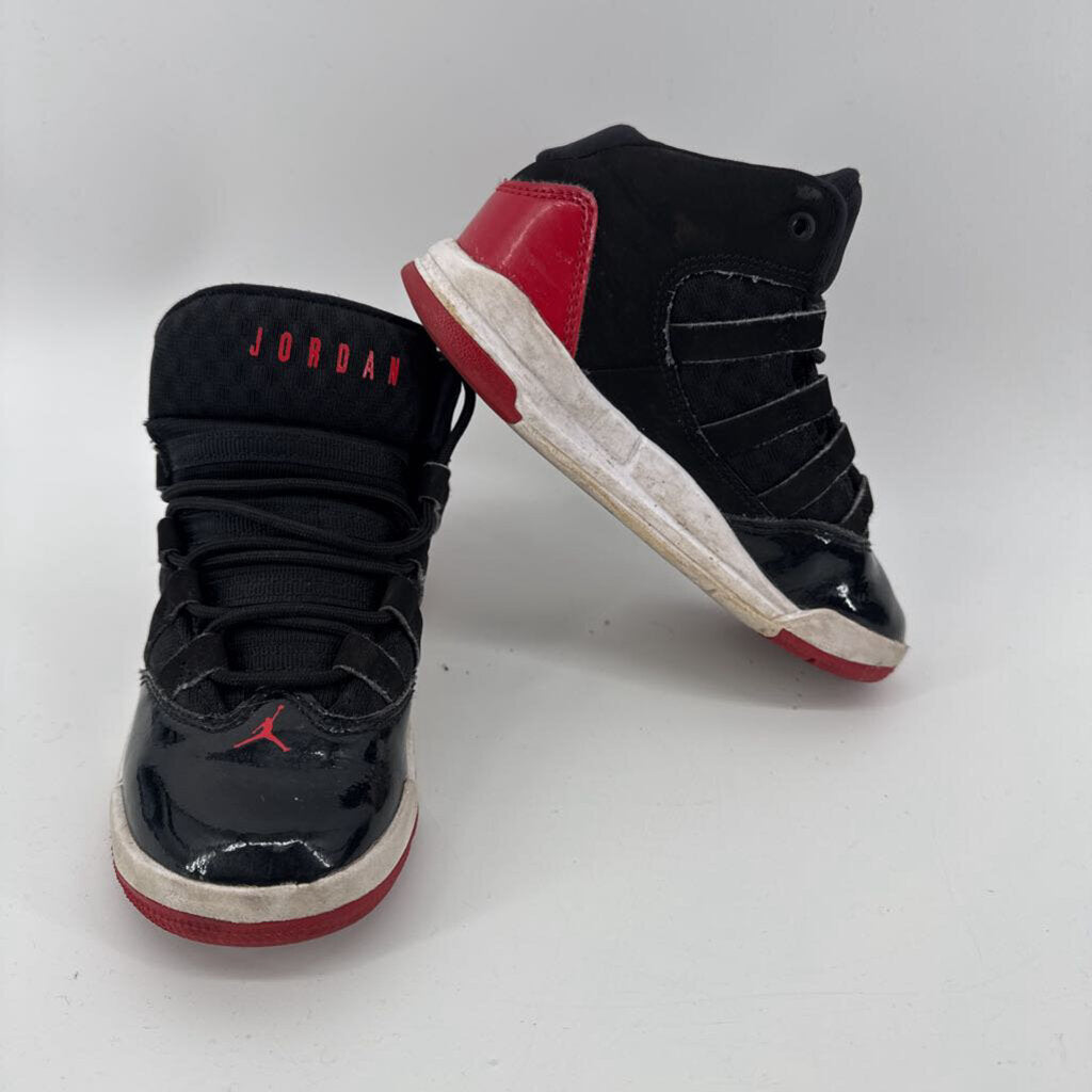red logo, high top