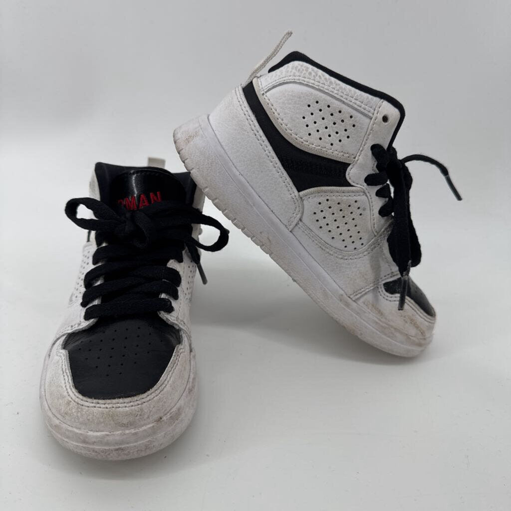 red logo, high top