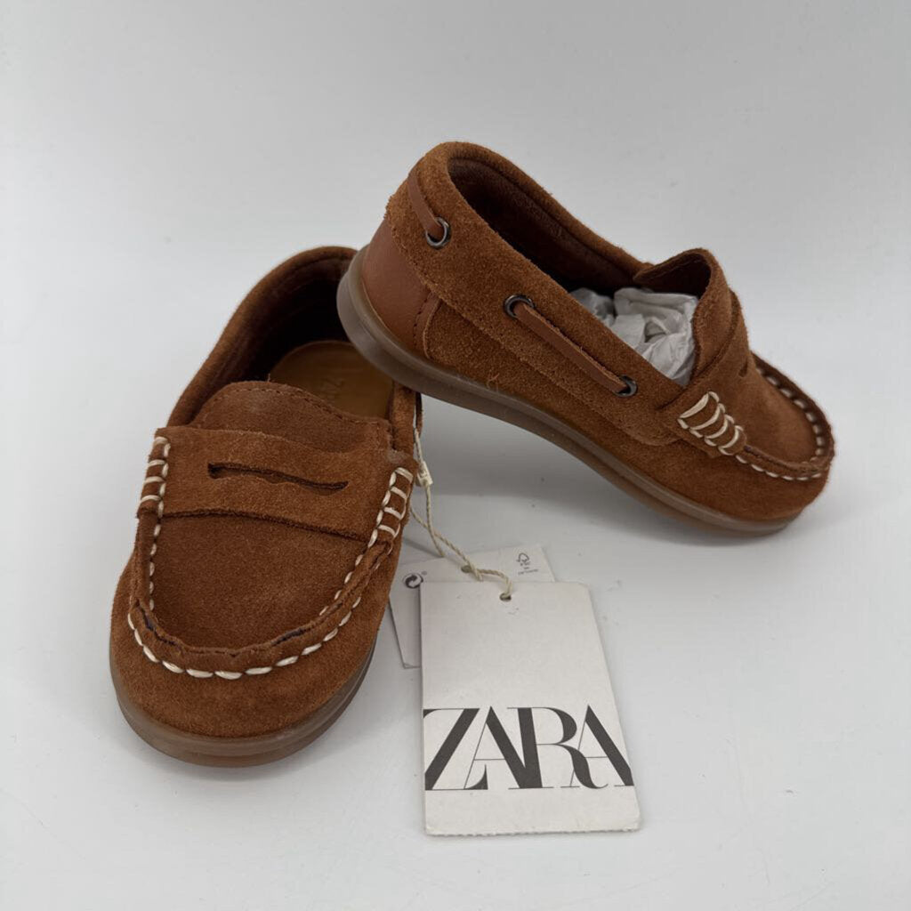 Tags on, moccasins