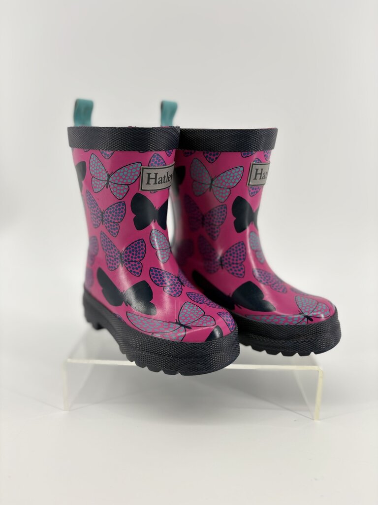 *LR* butterflies, rain boots