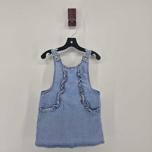 Denim overall dress