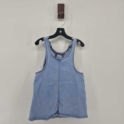 Denim overall dress