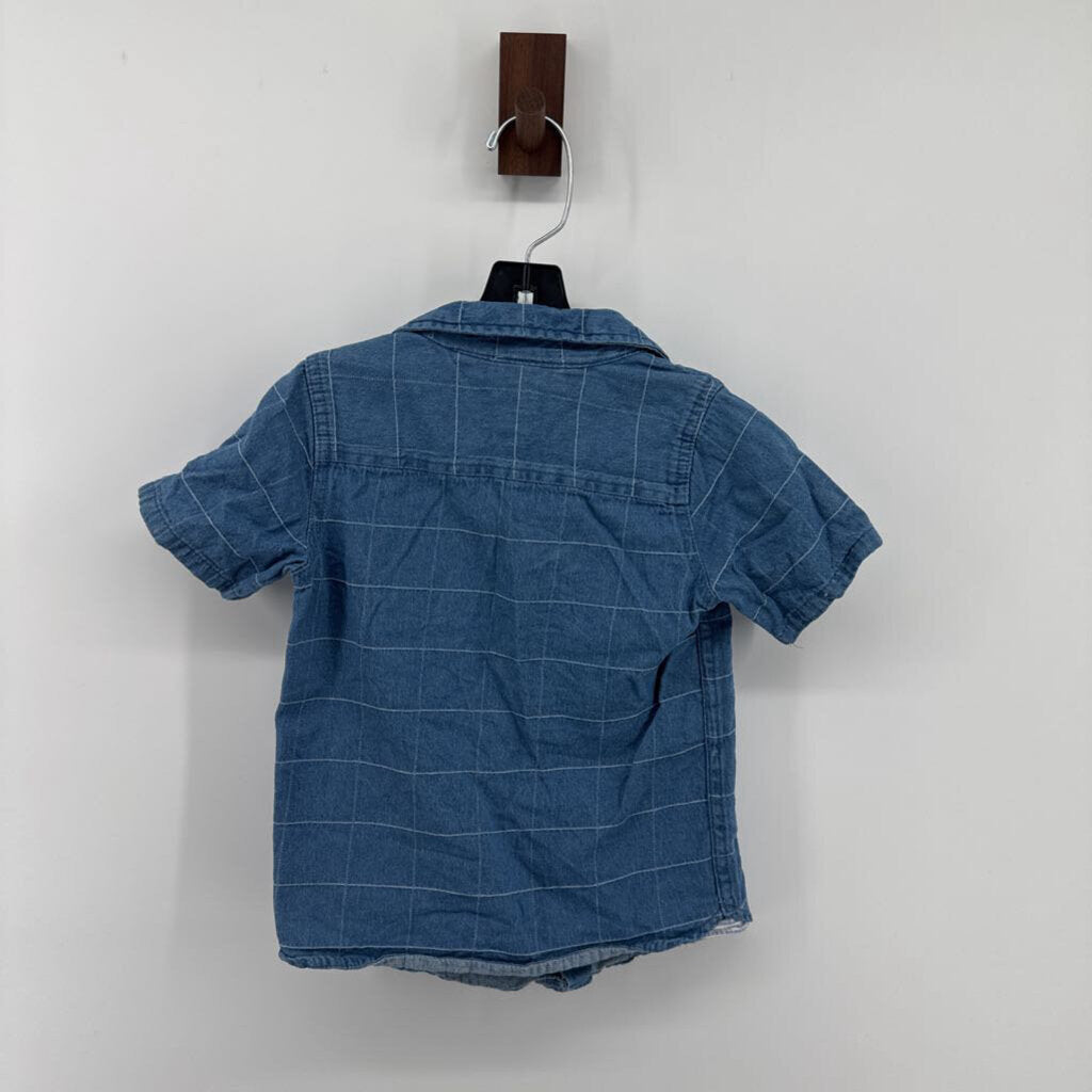 NWT plaid button down & cargo shorts