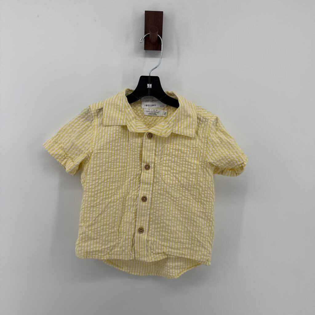 seersucker button down t-shirt