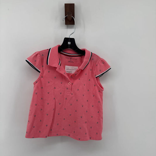 Heart pattern polo & skirt