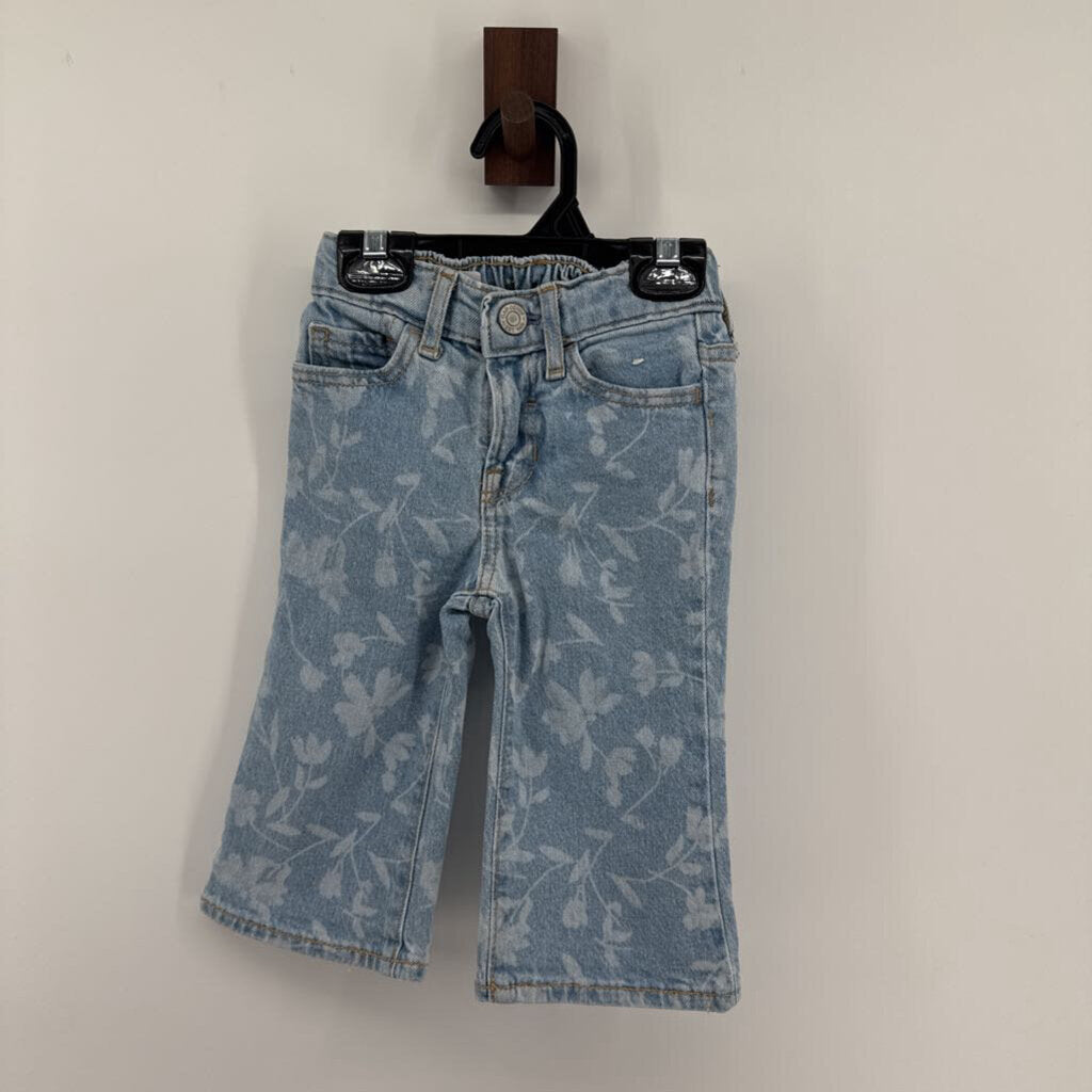 flower pattern denim