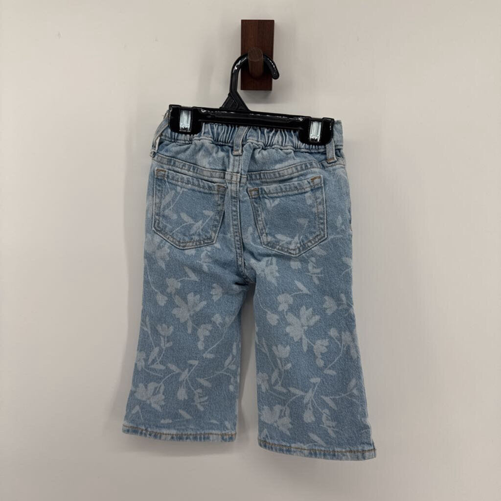 flower pattern denim