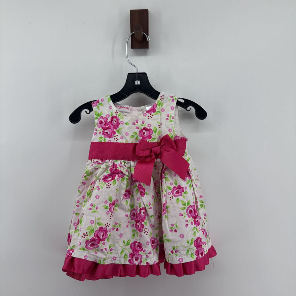 Floral dress, bloomers & hat set