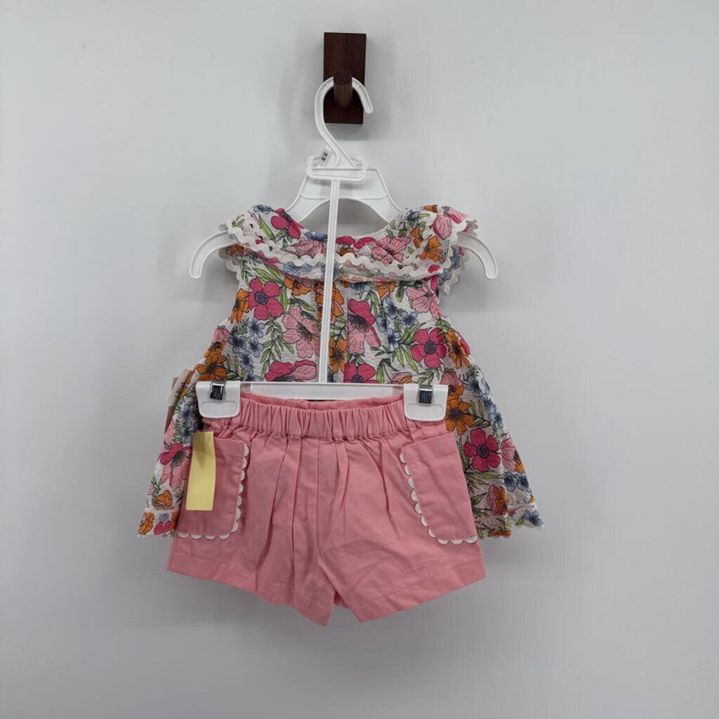 NWT floral, pink short
