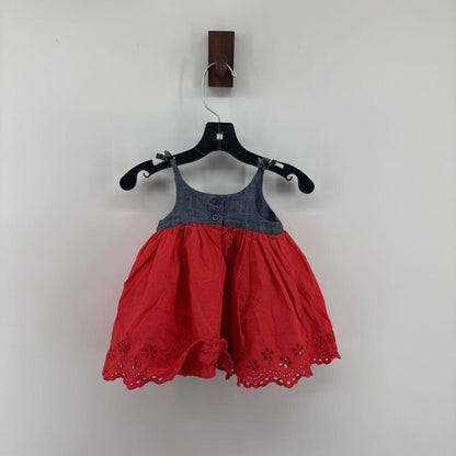 Denim Top, Eyelet Detail On Bottom
