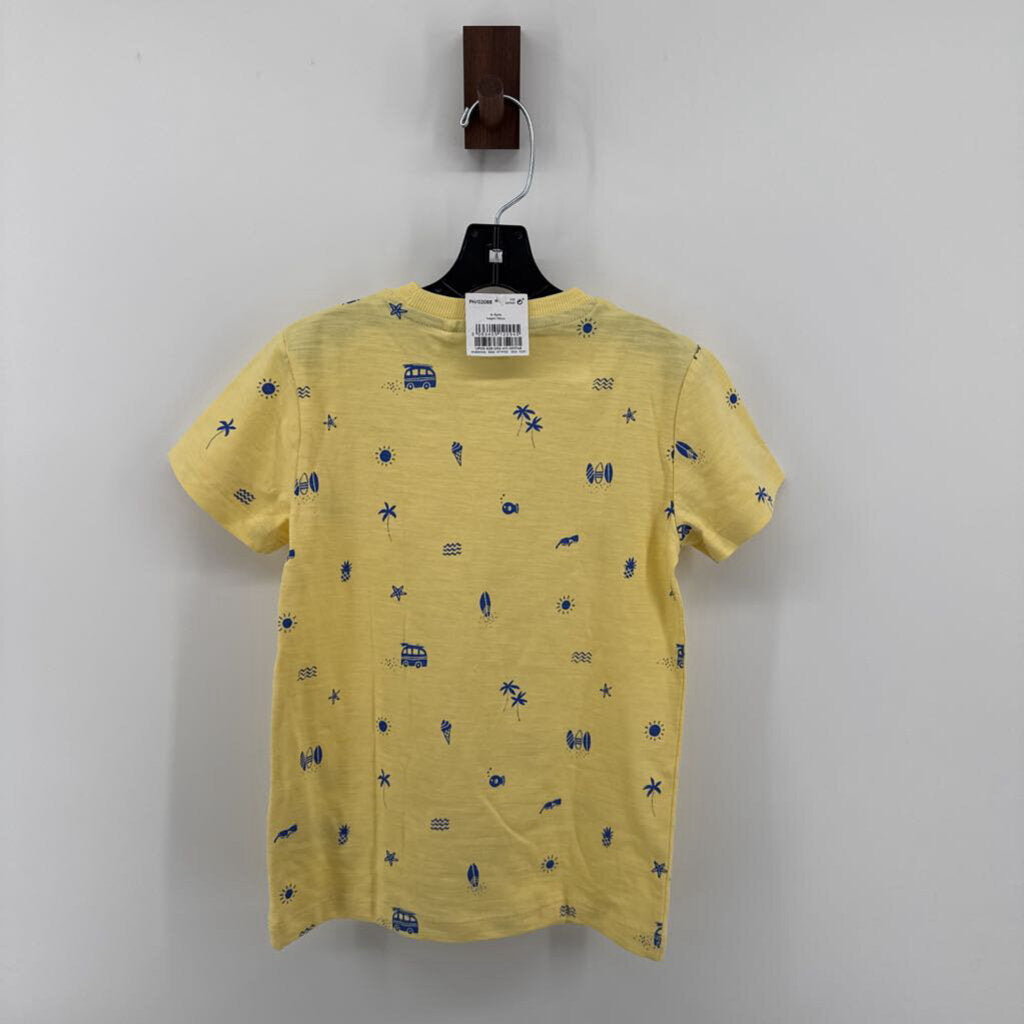 Tags on, beach prints