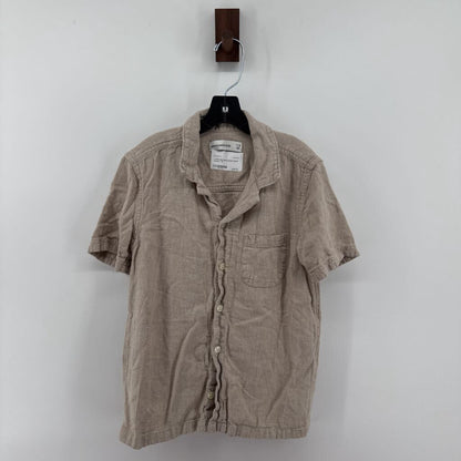 linen blend button down