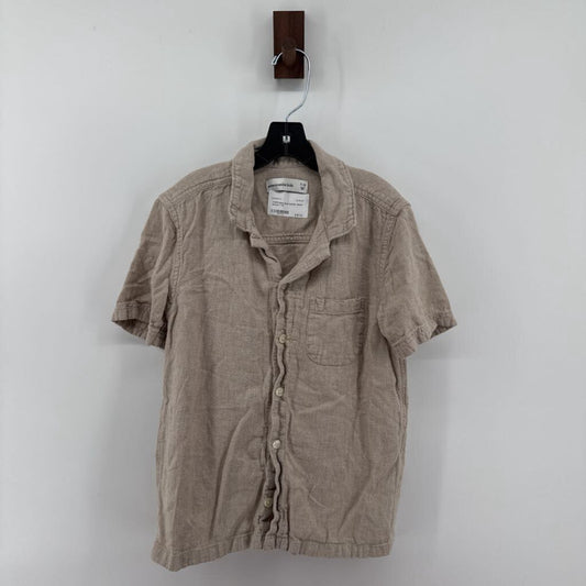 linen blend button down