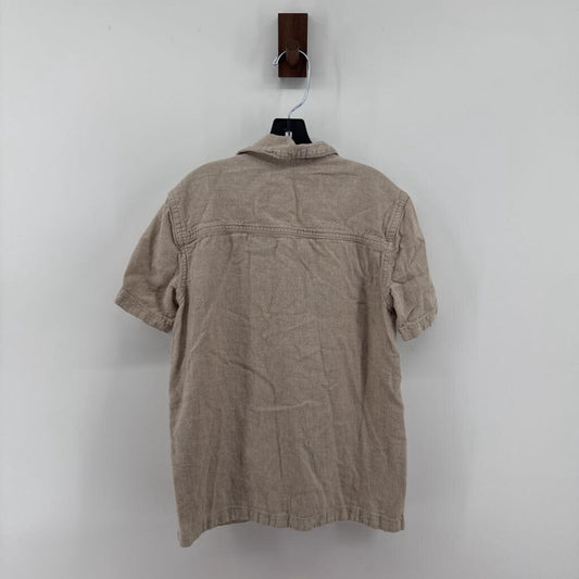 linen blend button down