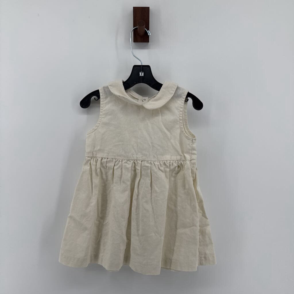 blended linen, Peter Pan collar