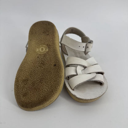silver buckle sandals