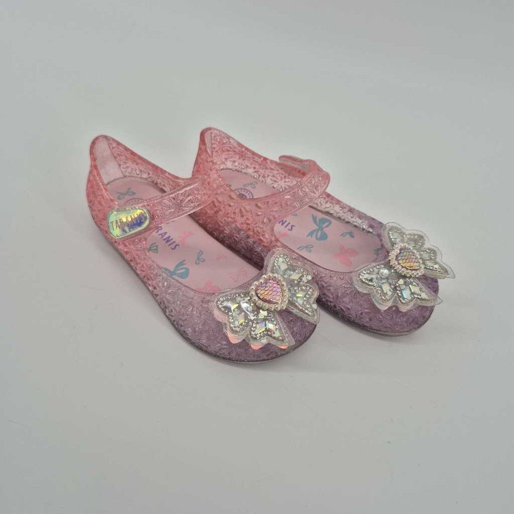 Jelly Flats with Bow and Heart On Toe