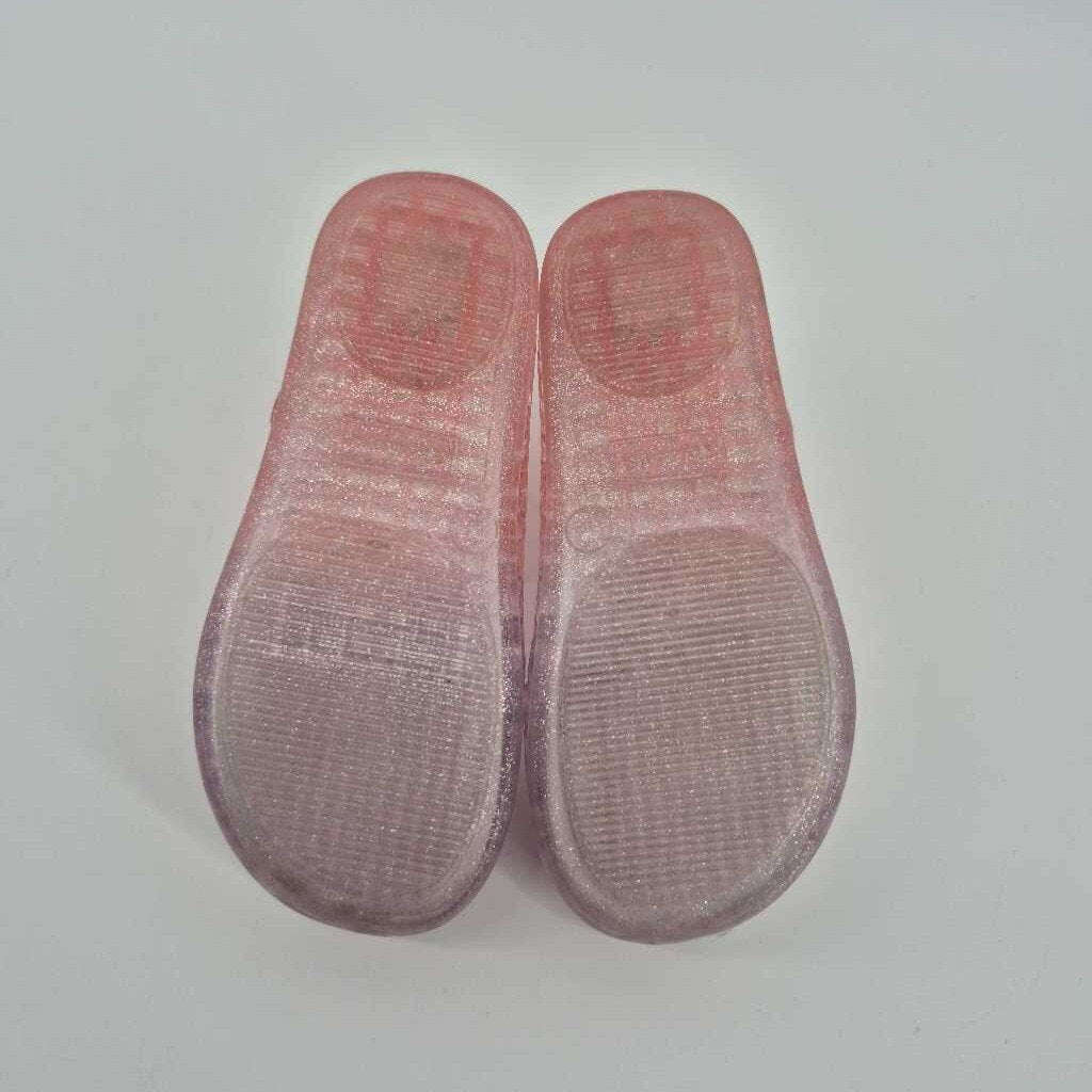 Jelly Flats with Bow and Heart On Toe