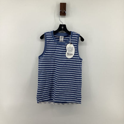 Tags on, striped tank