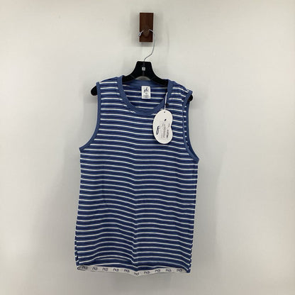 Tags on, striped tank