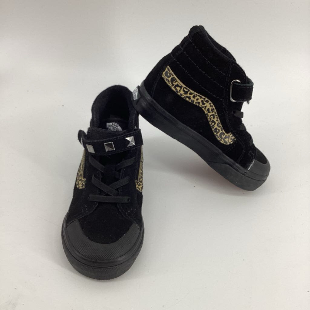Cheetah Print Stripe High Top