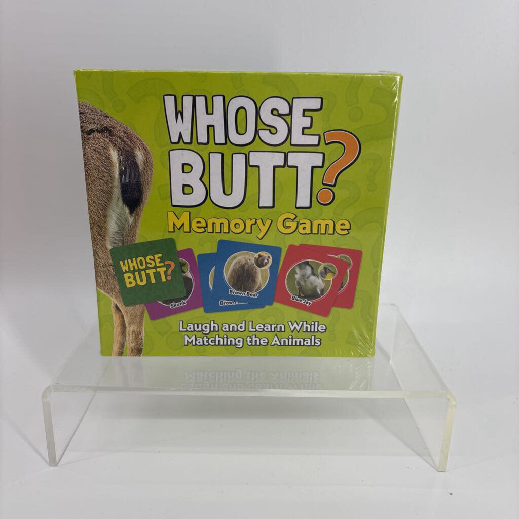 'Whose Butt?' Memory Game. *sealed*