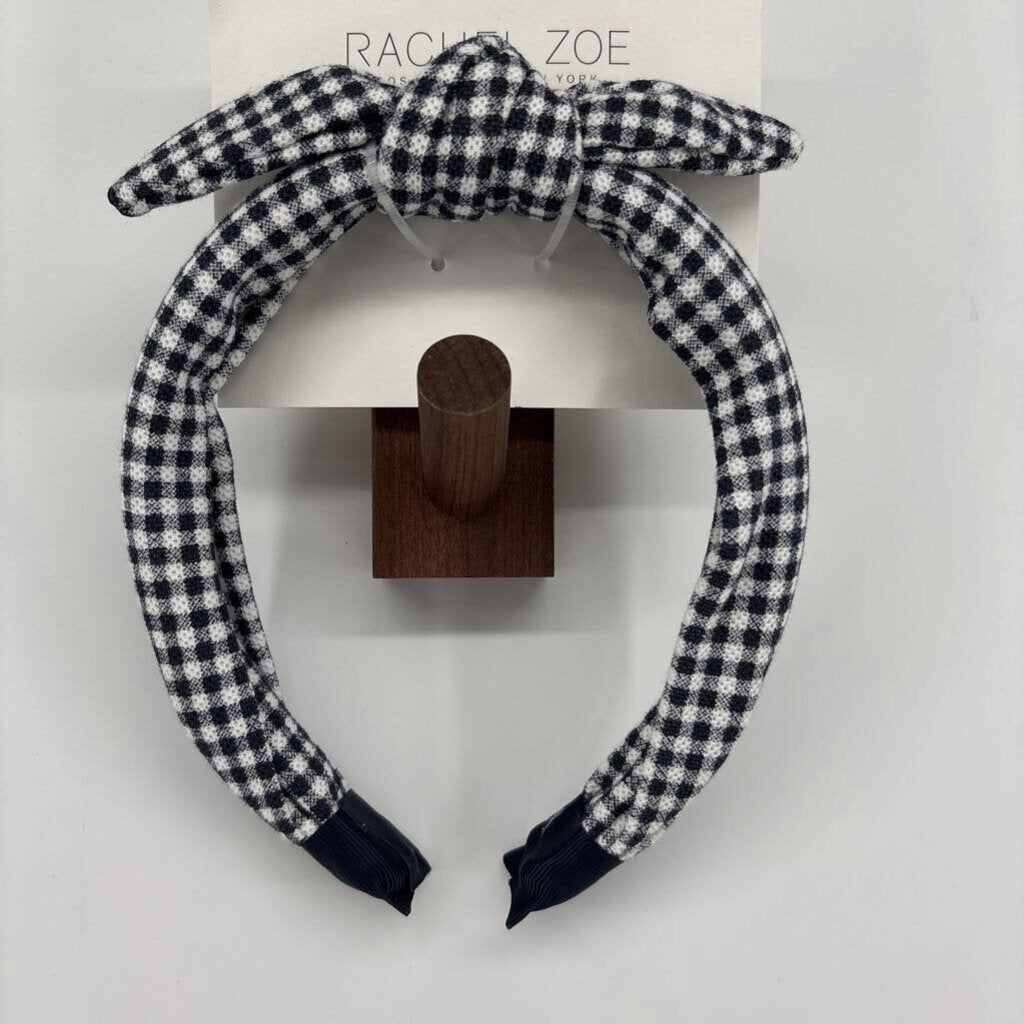 Headband with Bow. Checkered
