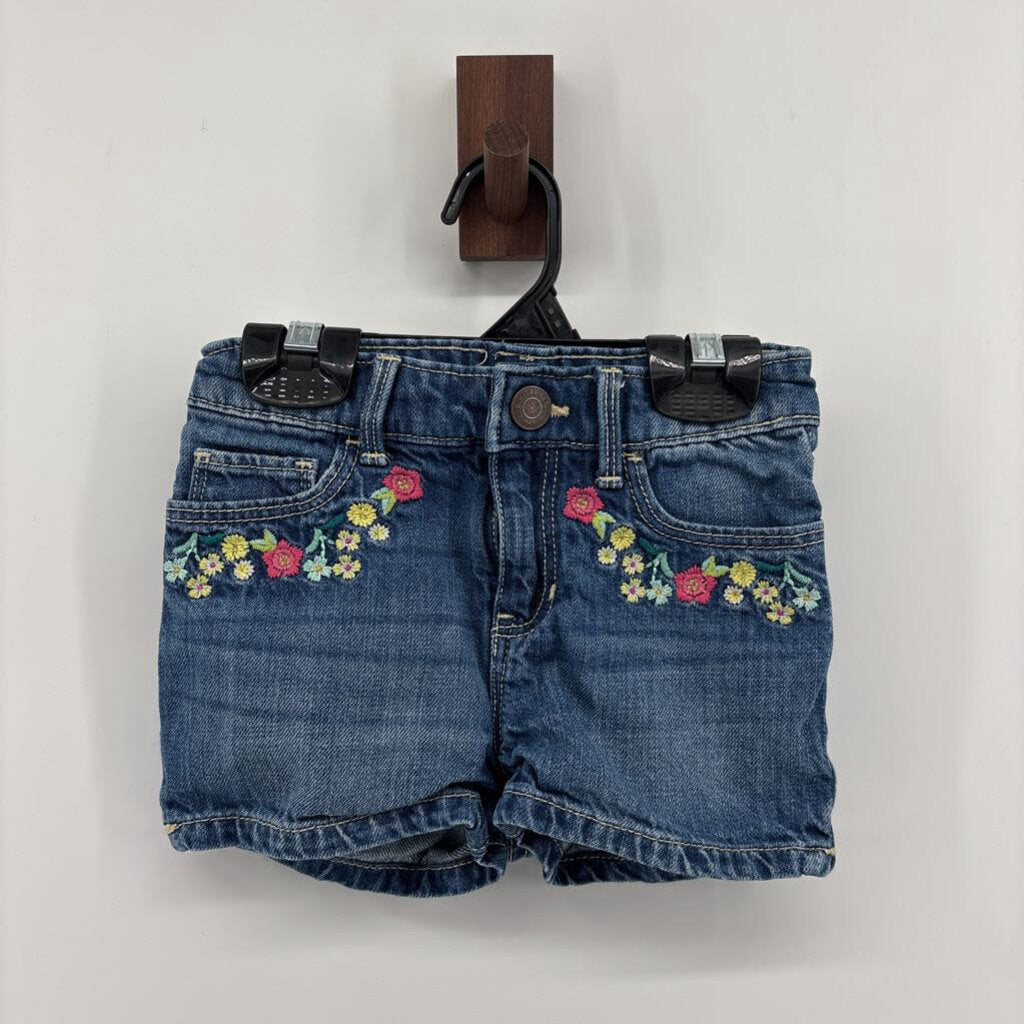 Denim with Floral Embroidery