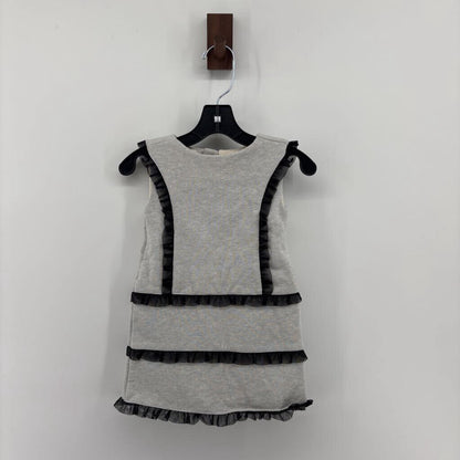 Glittery silver/Grey with Black Tulle Detail