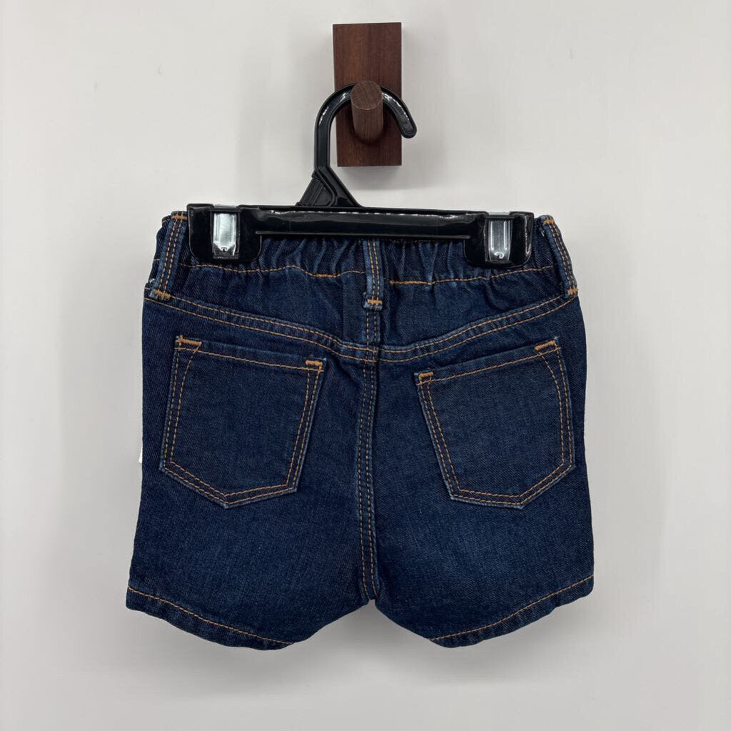 Tags on, denim