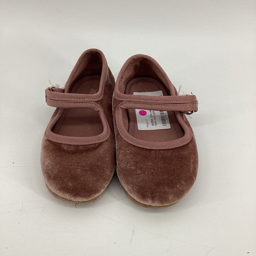 velvet, ballet flats
