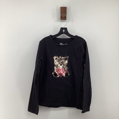 Long sleeve top with sequin bear